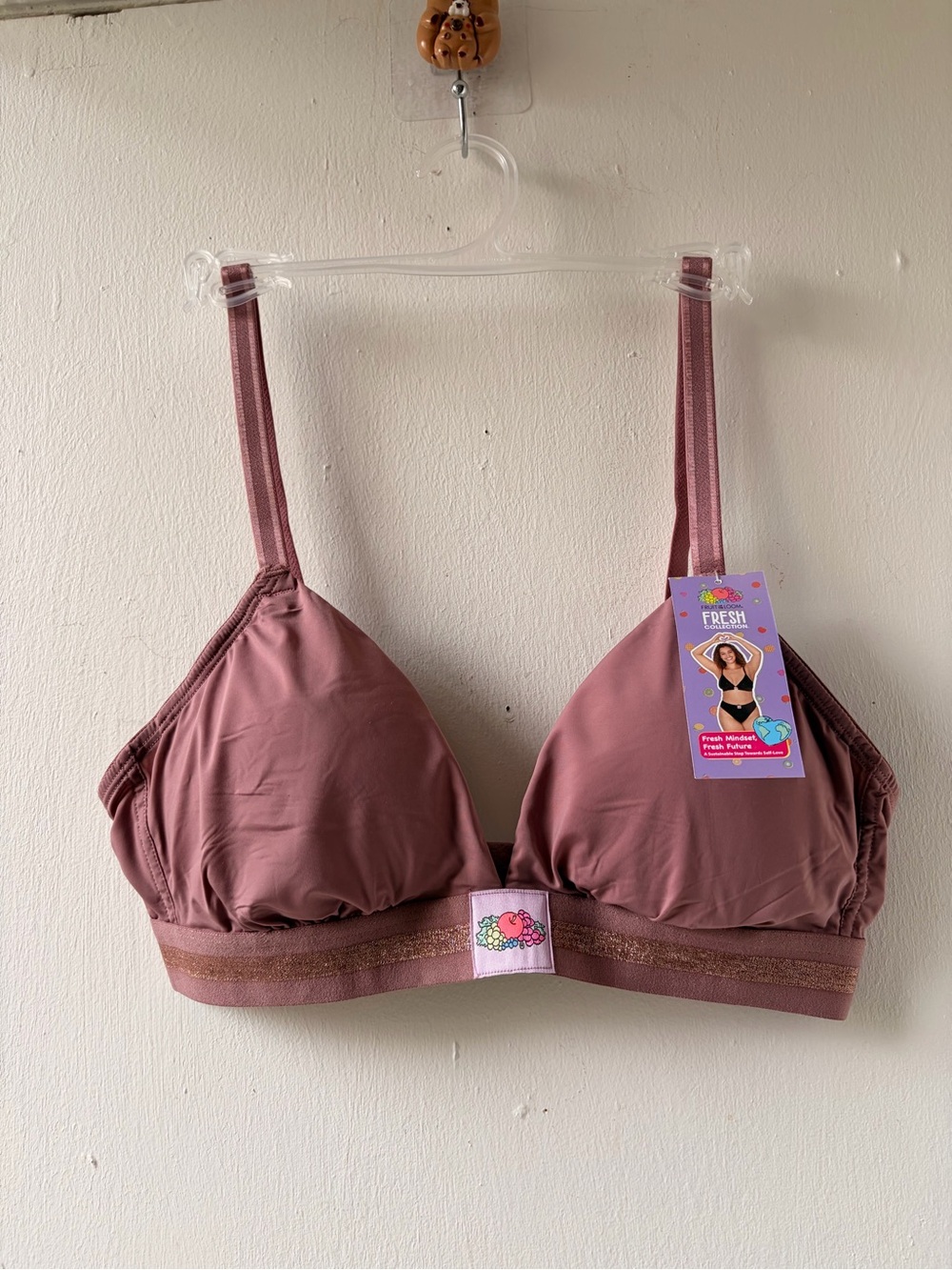 Fruit of the Loom Dusty Mauve Wireless Bralette